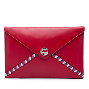 Pre-Loved Chanel Lambskin Airlines Envelope Clutch